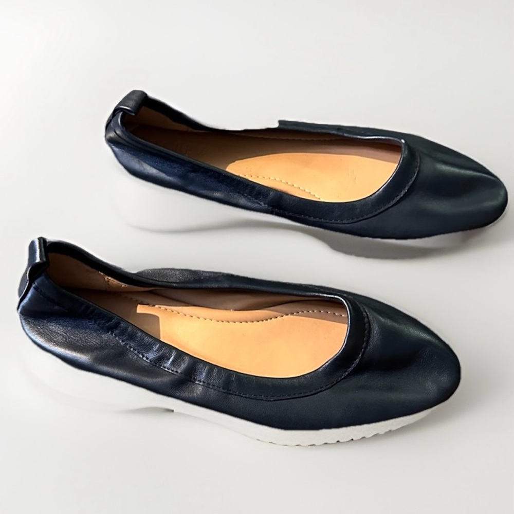 J. Crew Lizzie Leather Ballet Flats Black Women’s Size 8.5 - Picture 4 of 10